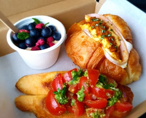 Breakfast box menu